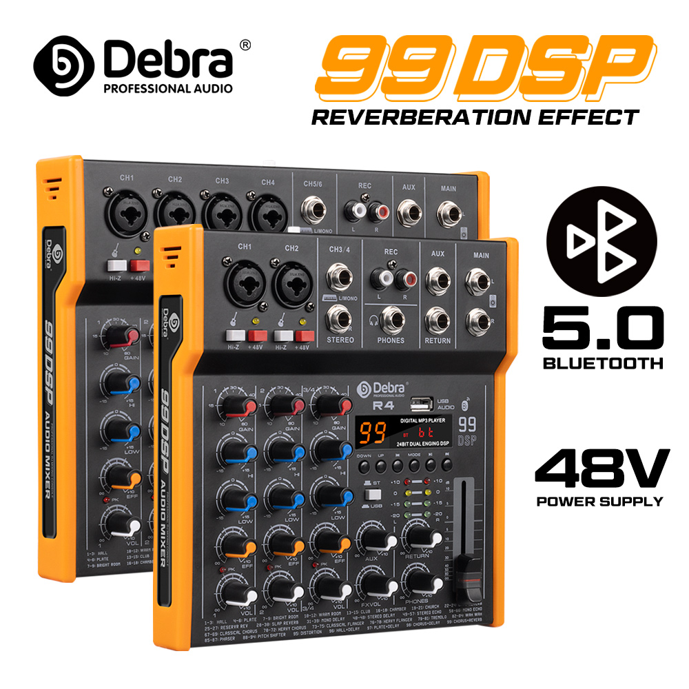 Audio Music Dj - Debra R4/R6 6-kanałowy mikser audio z