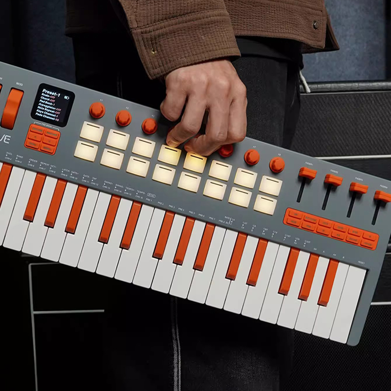 Midi Controller Pad - 37-klawiszowa klawiatura MIDI Przenośny kontroler perkusyjny