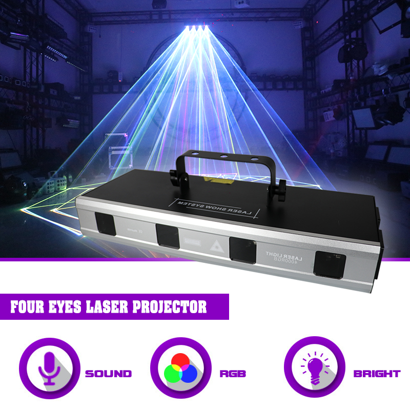 Projektor laserowy Sunart 4W 4 – Audio Music Dj recenzja i cena